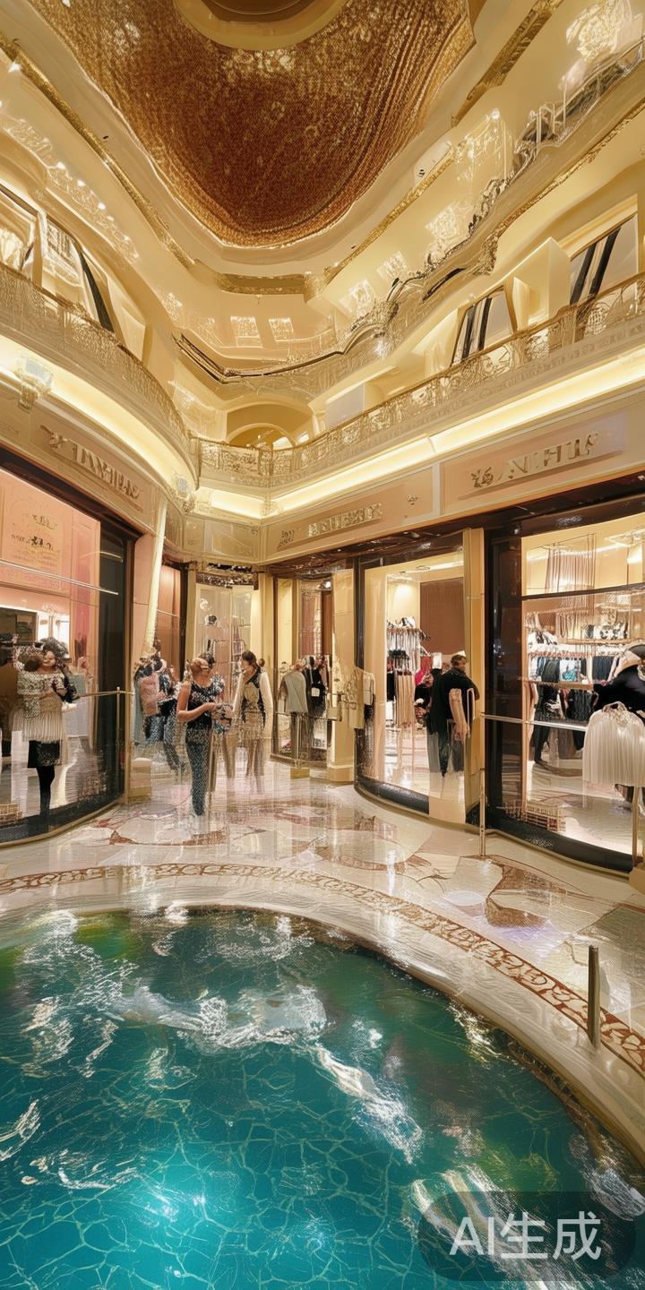 在澳门威尼斯人度假村内，豪华购物体验一直是众多游客